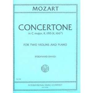  Mozart W.A. Concertone in C Major K. 190 Two Violins and 