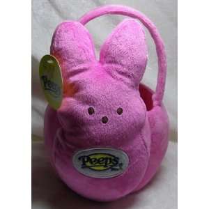 Peeps Plush Bunny Basket Pink