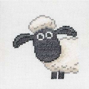  Shaun the Sheep on Binca   Cross Stitch Kit Arts, Crafts 