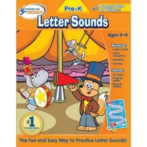  Hop Pre K Letter Sounds Basic Workbook Orange Cover Toys 