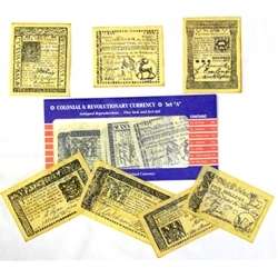 COLONIAL REVOLUTIONARY CURRENCY PAPER MONEY SET A  
