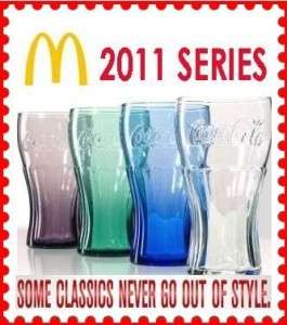 McDonalds 2011 Collector Coke Series Glasses 4 COLORS * BRAND NEW 