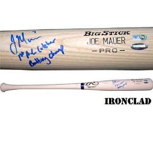 Ironclad Minnesota Twins Joe Mauer Autographed Rawlings Big Stick Bat 