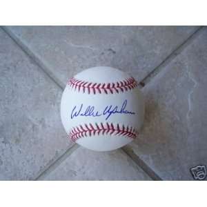  Willie Upshaw Sf Giants Signed Official Ml Ball 