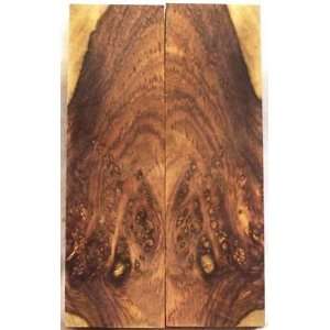  Rosewood Honduran Burl Eye Knife Scale 2 pcs 7/16x1 1/2 