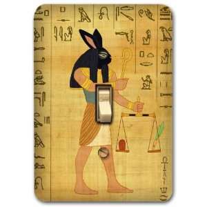  Ancient Egypt Pyramid Wall Carving Metal Light Switch 