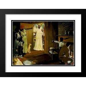 Edward Clay Wright Framed and Double Matted Art 31x37 Come Sup With 