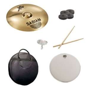  Sabian 16 Inch Xs20 Medium Thin Crash Pack with Cymbal Bag 