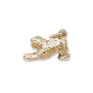  Old English Sheepdog In 14kt Gold Gold and Diamond Source 