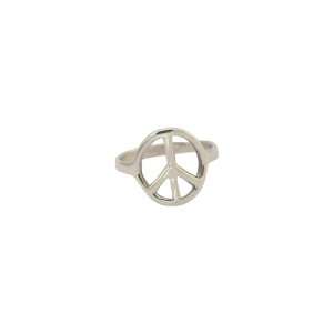  Sterling Silver Peace Ring size 10 Jewelry