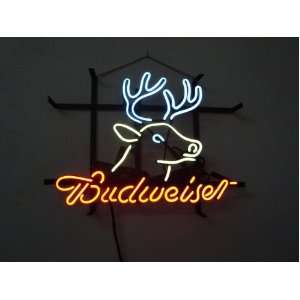  Budweiser Deer Beer Bar Sign17 X 13