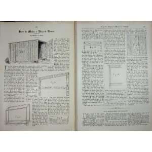  C1916 Woodwork Diagrams Bicycle Shed House Plans