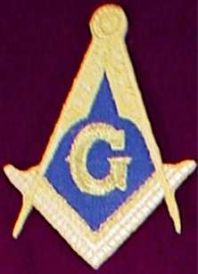 Square & Compasses Freemason Blue Lodge Masonic Patch  