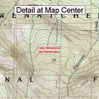  USGS Topographic Quadrangle Map   Lake Wenatchee 