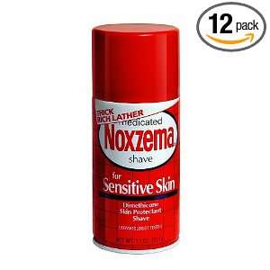  NOXZEMA Shave Cream for Sensitive Skin, 11 Ounce (Pack of 