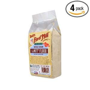 Bobs Red Mill Organic Kamut Flour, 20 Ounce (Pack of 4)  