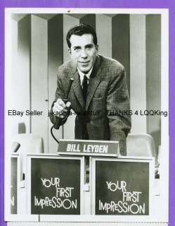 1963 Bill Leyden NBC (Your First Impression)  