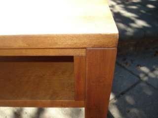 CONANT BALL RUSSEL WRIGHT SOLID WOOD END TABLE MID CENT  