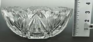 Nice Antique American Brilliant Cut Glass Serving Bowl  