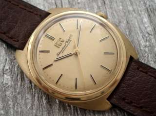 IWC INTERNATIONAL WATCH CO SCHAFFHAUSEN CNT. SECOND 18K YEL GOLD MAN 