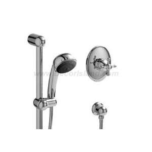   balance shower with stops RX64+CGW Chrome/Gold (PVD) w/White Cap Home