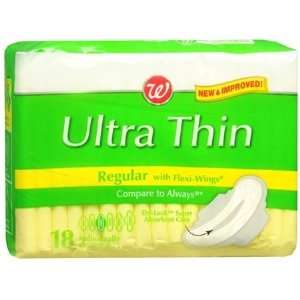  Ultra Thin Pads with Flexi Wings Regular Absorbency   18 ct 