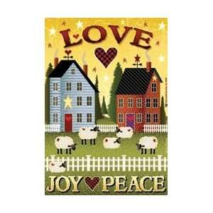  Jeremiah Junction Garden Flags Love, Joy, Peace Shaker 