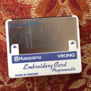   Viking Programmable Embroidery Card #1+ 1 Iris Rose Scandanavia Iris