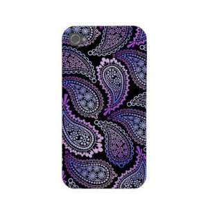  Purple Paisley iPhone 4/4S Case Iphone 4 Case mate Case 