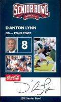 Anton Lynn 2012 Senior Bowl Card Penn State  