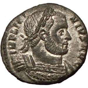   Authentic Roman Silvered Coin ZEUS riding EAGLE rare 