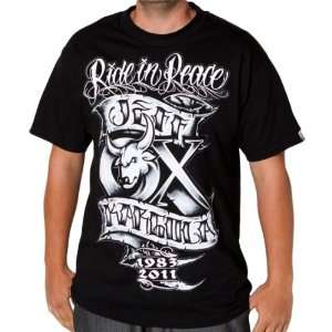 Metal Mulisha RIP Ox Mens Short Sleeve Racewear Shirt   Black / Small