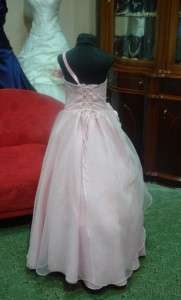 FLOWER GIRL PAGEANT HOLIDAY PRINCESS DRESS 382 LIGHT PINK SIZE 8 10 