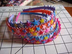 Multiple Color Stars Head band   ONE size fit all  