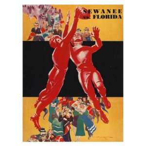  Florida vs. Sewanee, 1936 Sports Giclee Poster Print 