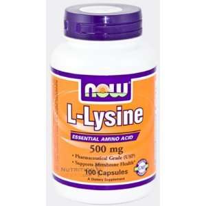  Now L Lysine 500mg, 100 Capsule