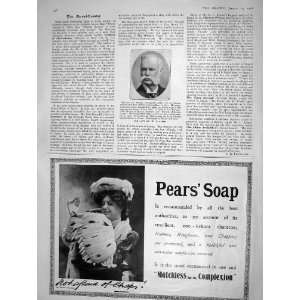  1908 PORTRAIT WILLIAM LIVINGSTONE ALDEN NOVELIST SOAP 