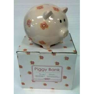  Piggy Bank 6 Large Pink Flower Toys & Games