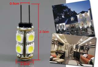 LED SMD G4 Cool White Car Light Bulb Lamp DC 12V 5050  