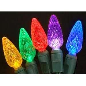  70ct C6 LED Indoor/Outdoor Multi Color Holiday Light Set 