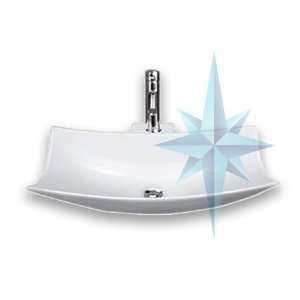  Polaris Sinks W042V White Porcelain Vessel Sink
