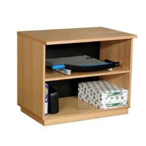   Oak Wood Veneer 29.5 Oak Panel Open Storage Cabinet