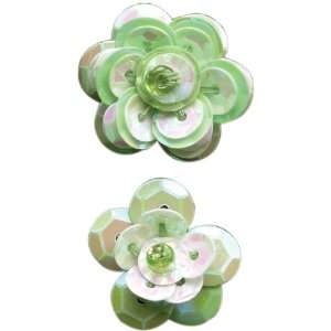  Sequined Flower 6/Pkg 