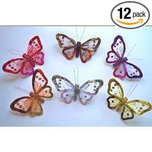  Sequenced Butterfly Clip Decor (12pcs Set) Health 