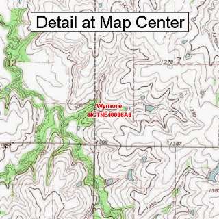  USGS Topographic Quadrangle Map   Wymore, Nebraska (Folded 