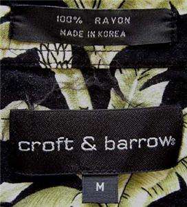   , & Banana Palms on a Black Background, by Croft & Barrow, tagged M
