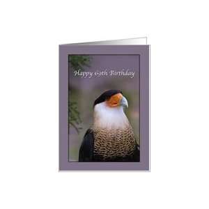  69th Birthday Card with Crested Caracara Bird Card Toys & Games