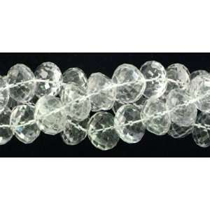 Crystal Quartz 10x14mm faceted rondelle beads Everything 