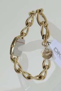 NEW DKNY GOLD LADY WATCH Chain Bracelet NY4829 W/Rece  