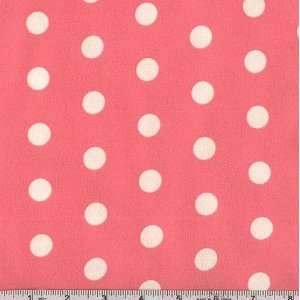   Flannel Polka Dot Hot Pink Fabric By The Yard Arts, Crafts & Sewing